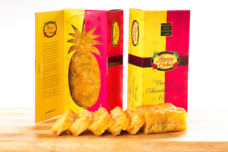 Two-pack of 16oz Original Pineapple Macadamia Nut Happy Cakes
