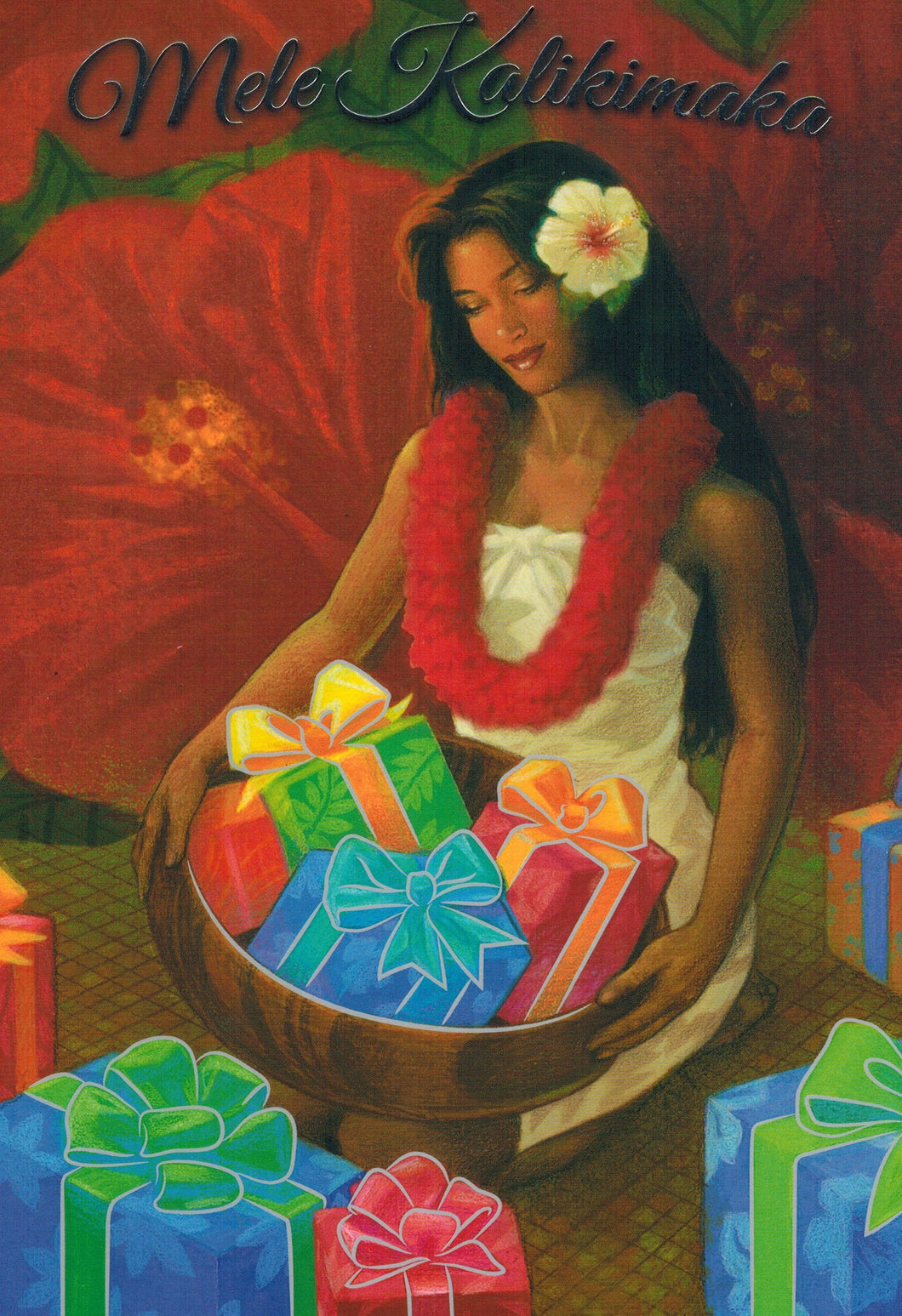 Mele Kalikimaka Hawaiian Christmas Card