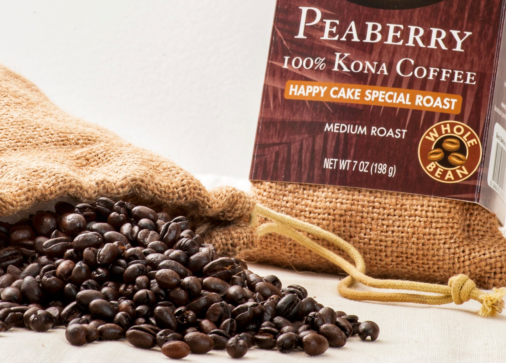 Four bags of 7oz bag of 100% Kona Peaberry Coffee – Hawaiian